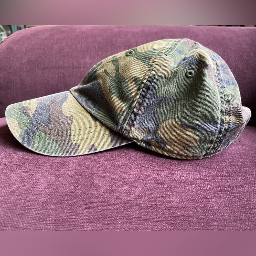 JCrew Camo Baseball Cap adjustable
